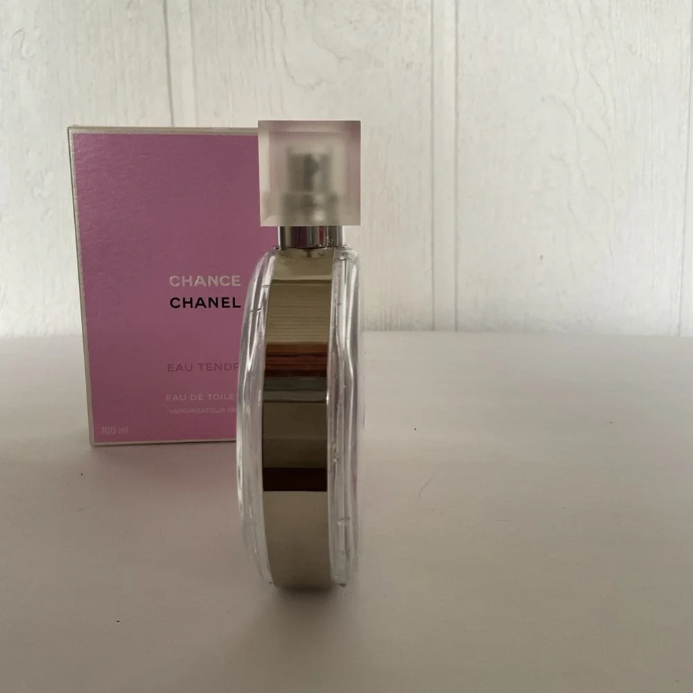 EMPTY CHANEL Chance Eau de Toilette Bottle and Box 3.4 ounce